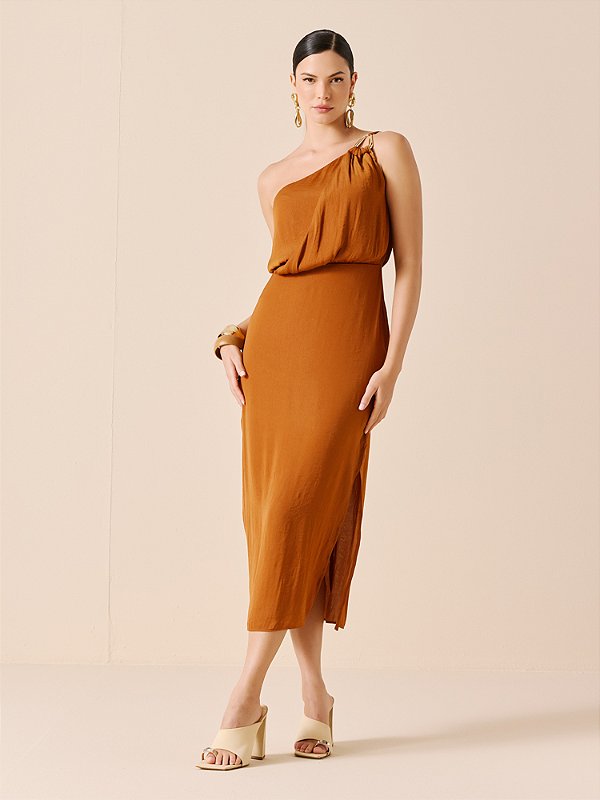 Vestido com Detalhe Ombro