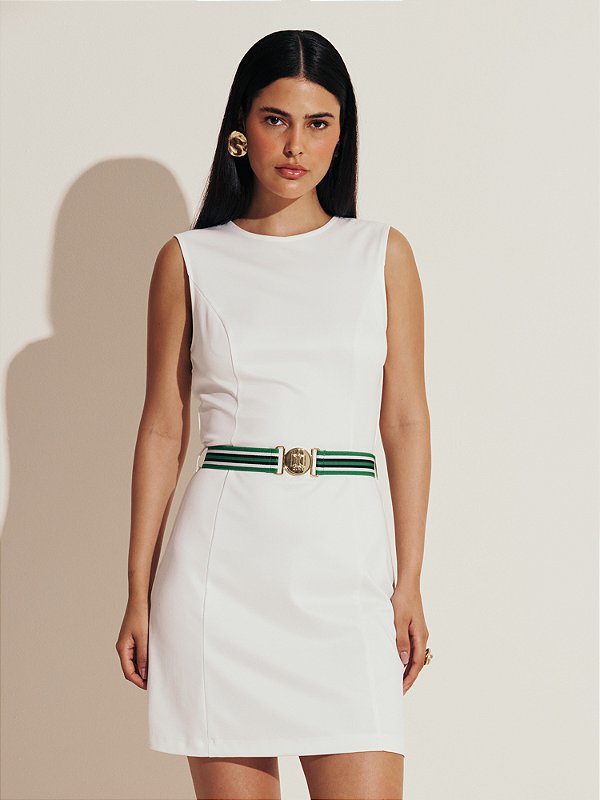 Vestido Curto com Elastico
