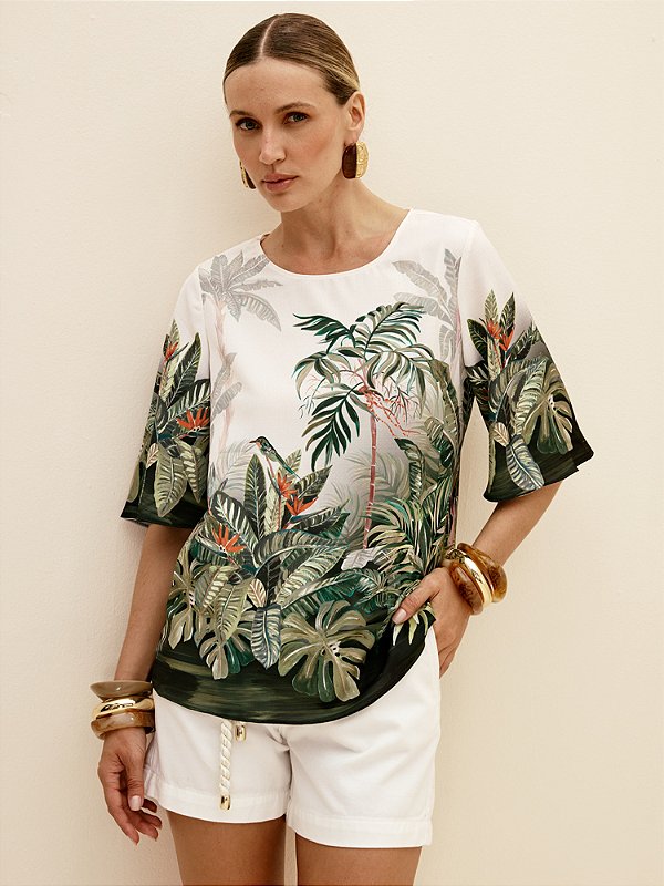 Blusa Gola Canoa