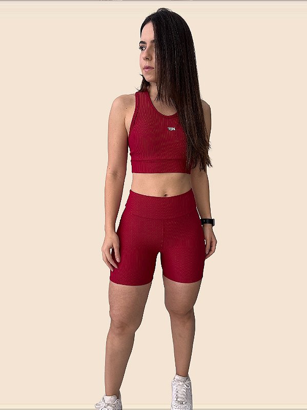 Shorts Canelado