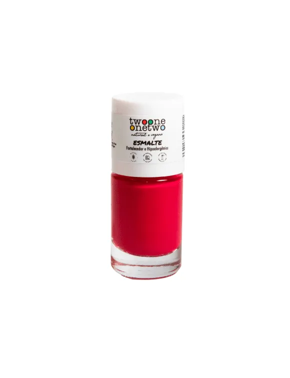 Esmalte Fortalecedor Hipoalergênico Argan Twoone Onetwo Natural Vegana Cor Apple Garden