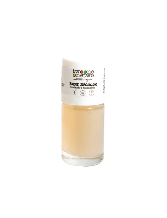 Base Incolor Fortalecedor Hipoalergênico Argan 10ml Twoone Onetwo Natural Vegana