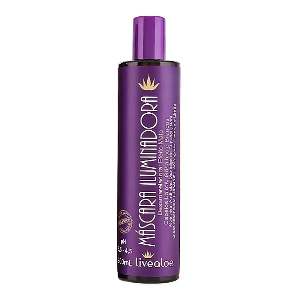 Máscara Iluminadora Aloe Vera 300ml Livealoe