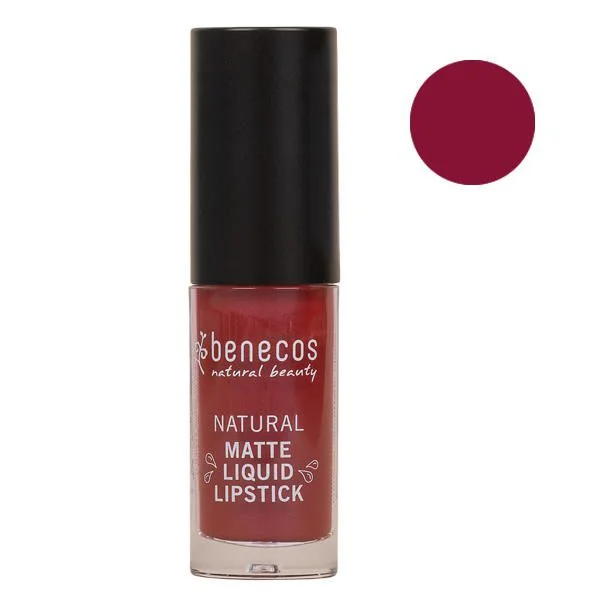 Batom Líquido Mate Bloody Berry Benecos 5ml