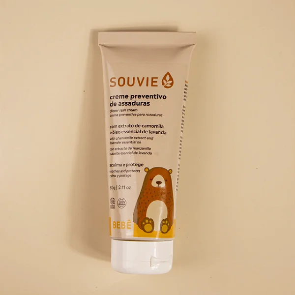 Creme Preventivo de Assaduras Bebê - 0 a 3 anos (60g) - Souvie