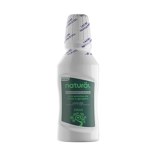 Enxaguante Bucal Natural com Extratos de Limão e Gengibre 250ml Orgânico Natural