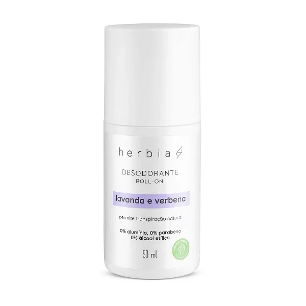 Desodorante Lavanda e Verbena Roll-on 50ml Herbia
