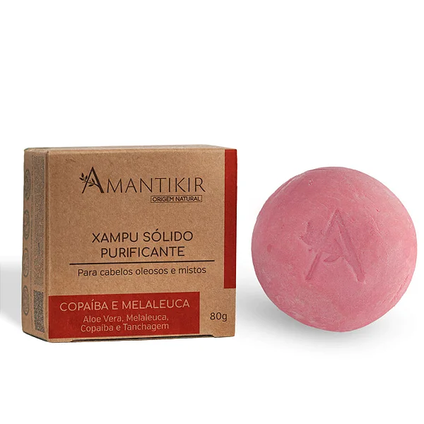 Shampoo Sólido Purificante 80g Amantikir