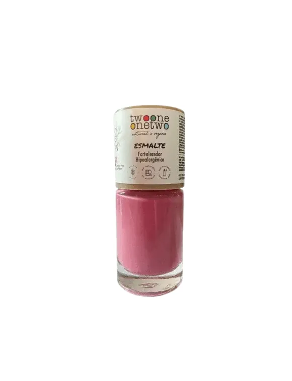 Esmalte Fortalecedor Hipoalergênico Argan Twoone Onetwo Natural Vegana Cor Prism Rose