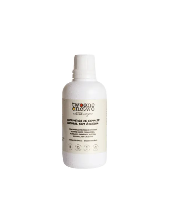 Removedor de Esmalte Sem Acetona (100ml) - Twoone Onetwo Natural Vegana
