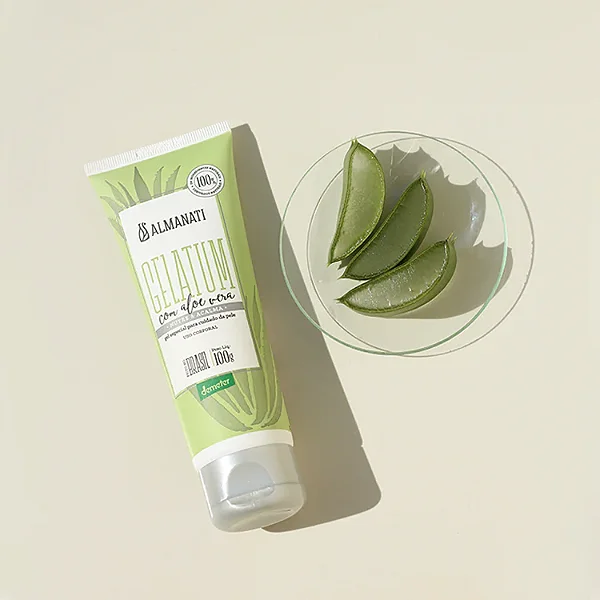 Gelatum de Aloe Vera Orgânica 100g Almanati