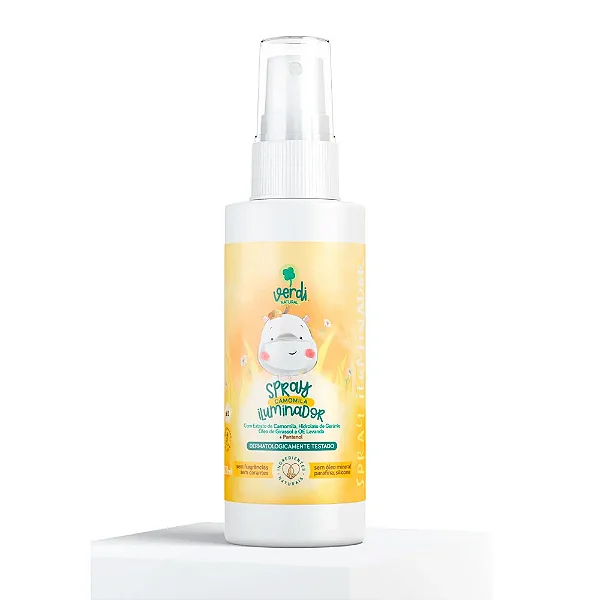 Spray Clareador de Cabelo com Camomila e Pantenol 120ml - Iluminador Natural - Verdi Natural