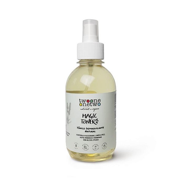 Tônico Demaquilante Natural Magic Toner - Lavanda e Melaleuca (250g) - Twoone Onetwo Natural Vegana