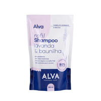 Refil - Shampoo Cabelos Normais e Secos - Lavanda e Baunilha Vegano (250ml) Alva
