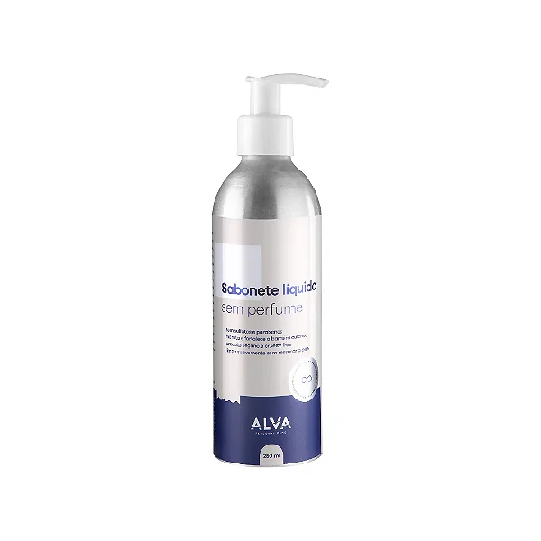 Sabonete Líquido Sem Perfume Vegano (250ml) Alva