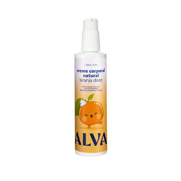 CREME CORPORAL INFANTIL LARANJA DOCE E BAUNILHA 250ML ALVA