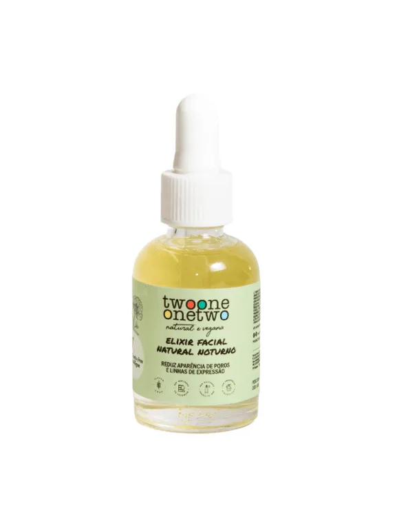 ELIXIR FACIAL NATURAL NOTURNO PICAO PRETO TWOONE ONETWO NATURAL VEGANA