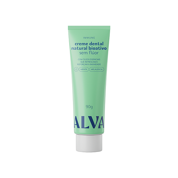 PASTA DE DENTE IMMUNE - MENTA E MELALEUCA VEGANO ALVA 90G