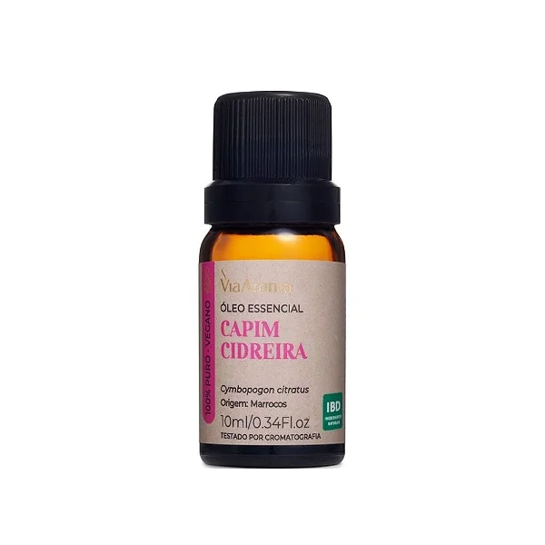 OLEO ESSENCIAL 10ML CAPIM CIDREIRA