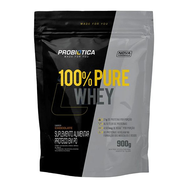 100% Pure Whey Refil 900g - Probiótica