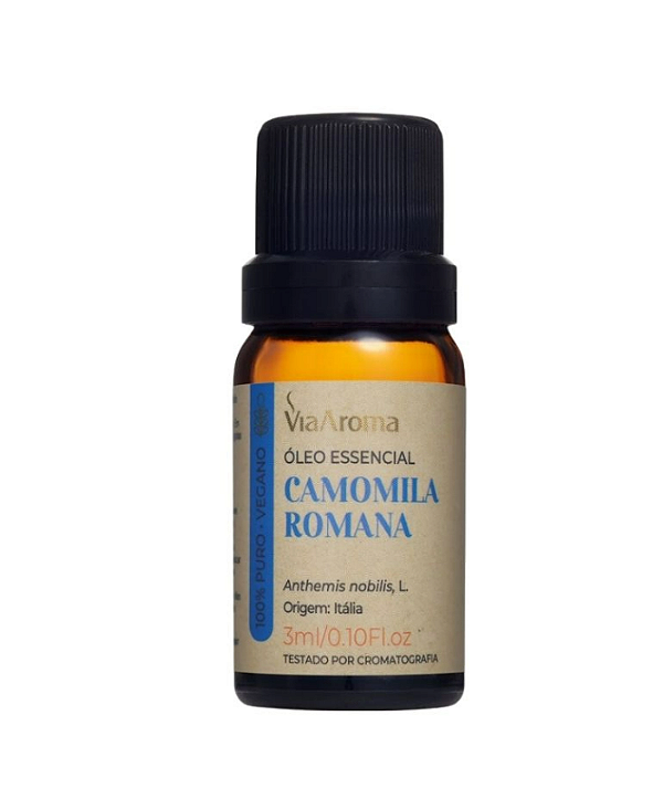 Óleo Essencial Camomila Romana Via Aroma - 3ml
