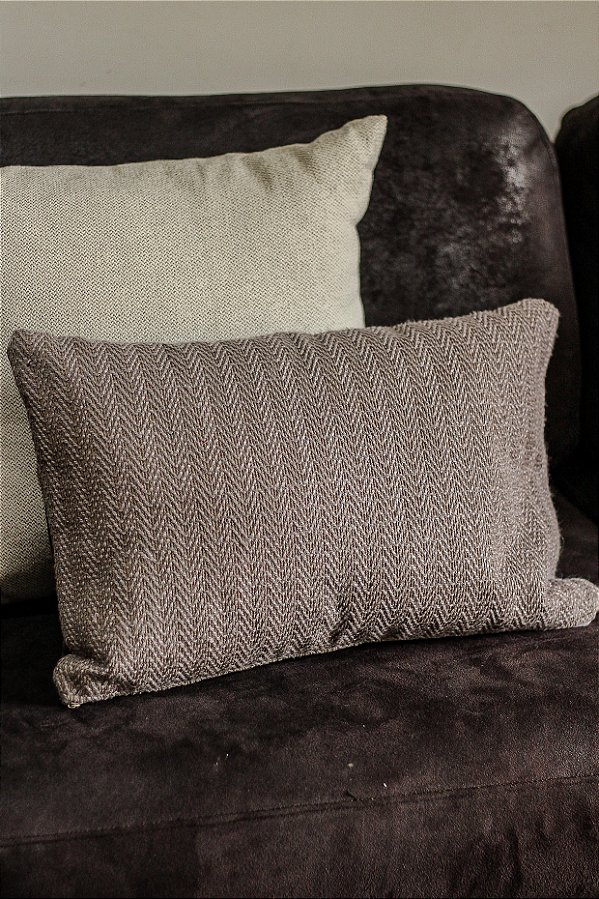 KIT DE ALMOFADAS EM  LINHO TONS DE CINZA