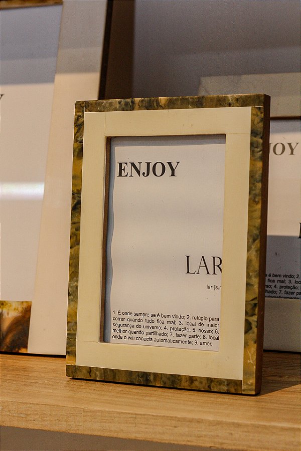 Porta Retrato em resina mesclada