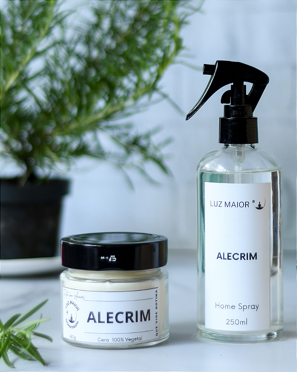 Dupla Alecrim - Vela + Home Spray