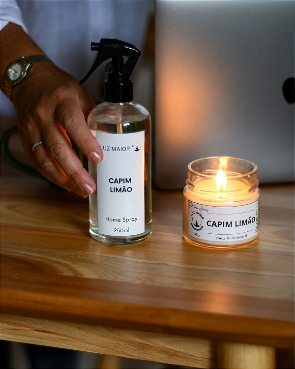 Dupla Capim Limão - Vela + Home Spray