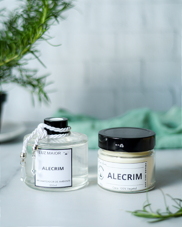 Dupla Alecrim - Vela + Aromatizador de Ambiente
