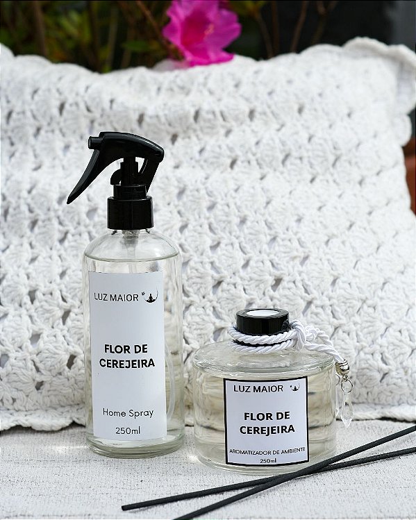 Dupla Flor de Cerejeira - Aromatizador de Ambiente + Home Spray