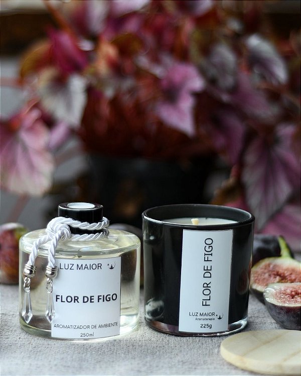 Dupla Flor de Figo - Vela + Aromatizador de Ambiente