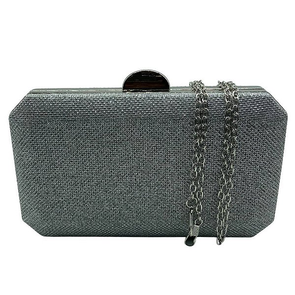 Clutch de Festa Tecido com Brilho Premium