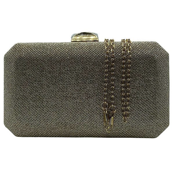 Clutch de Festa Tecido com Brilho Premium