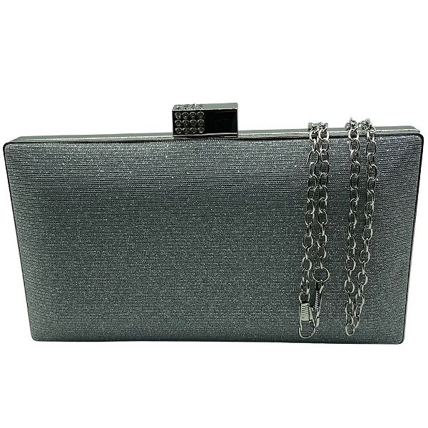 Clutch de Festa Tecido com Brilho Premium