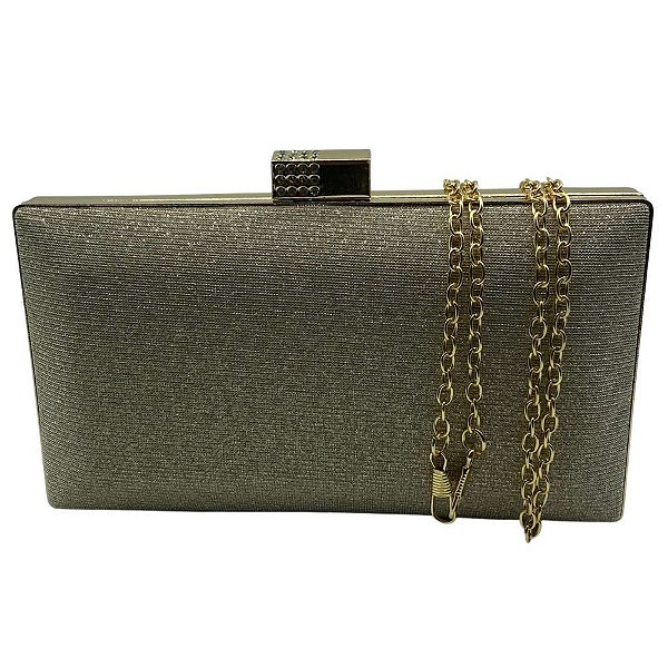 Clutch de Festa Tecido com Brilho Premium