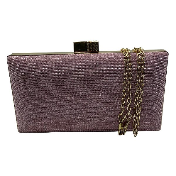 Clutch de Festa Tecido com Brilho Premium