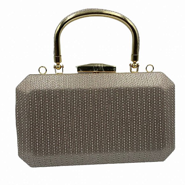 Clutch de Festa Tecido com Brilho Premium
