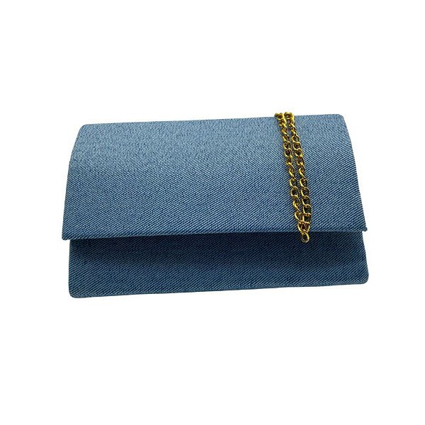 Bolsa de Festa Pequena Jeans Liso Clássica