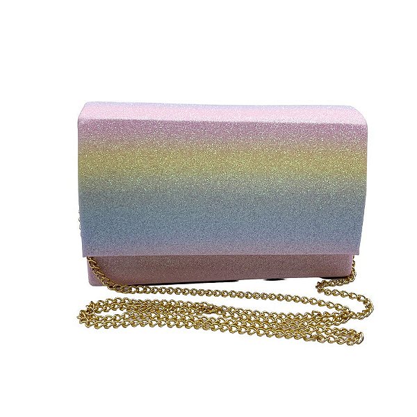 Bolsa de Festa Pequena com Brilho Glitter Clássica