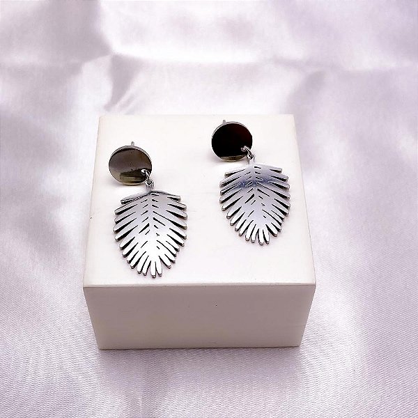 BRINCO AÇO INOXIDÁVEL FOLHA - PRATEADO