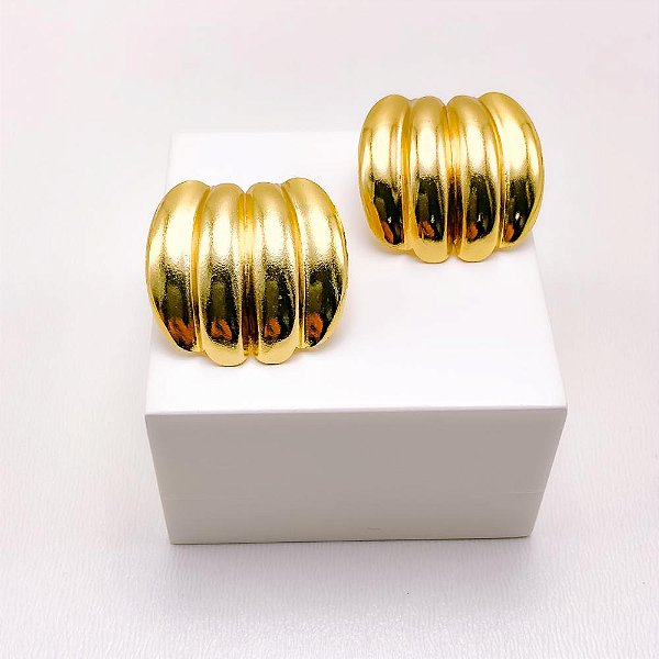 BRINCO AÇO INOXIDÁVEL   ORGÂNICO - DOURADO