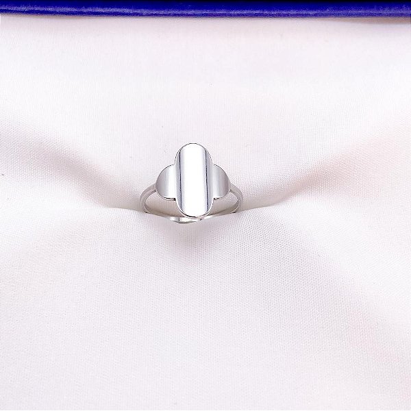 ANEL  AÇO INOXIDÁVEL TREVO - PRATEADO