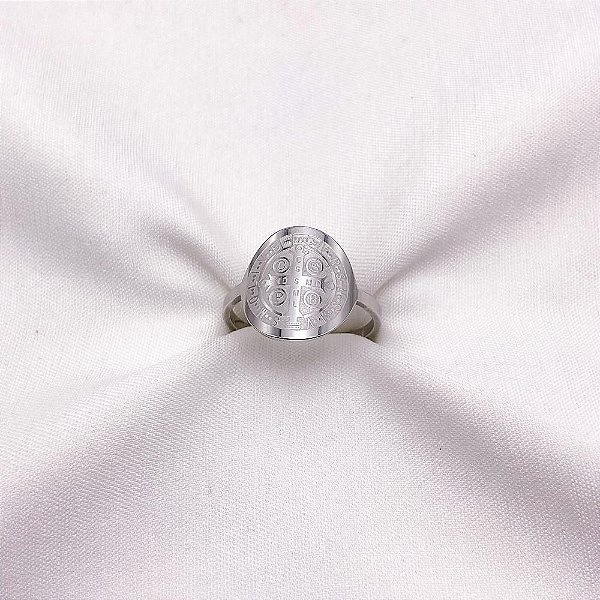 ANEL  AÇO INOXIDÁVEL SÃO BENTO - PRATEADO