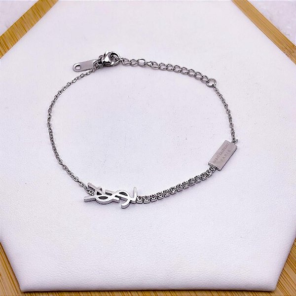 PULSEIRA AÇO INOX INSPIRE-SE PARIS RIVIERA - PRATEADA