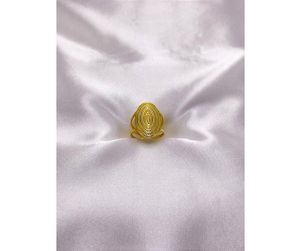 ANEL  AÇO INOXIDÁVEL MANDALA AJUSTAVEL - DOURADO (UNIDADE)
