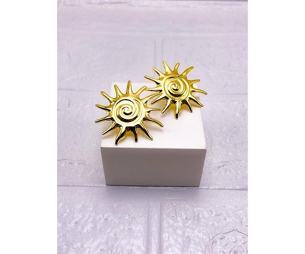 BRINCO AÇO INOXIDAVEL  SOL - DOURADO