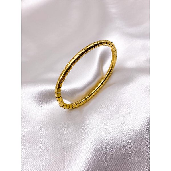 BRACELETE AÇO INOX  MINIMALISTA - DOURADO