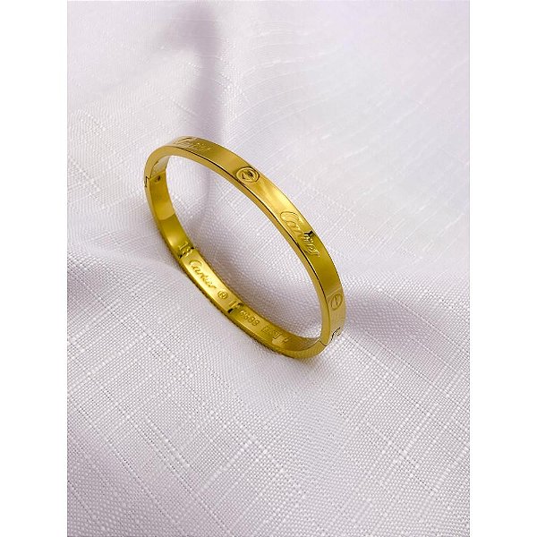 BRACELETE AÇO INOXIDÁVEL  INSPIRE-SE - DOURADO
