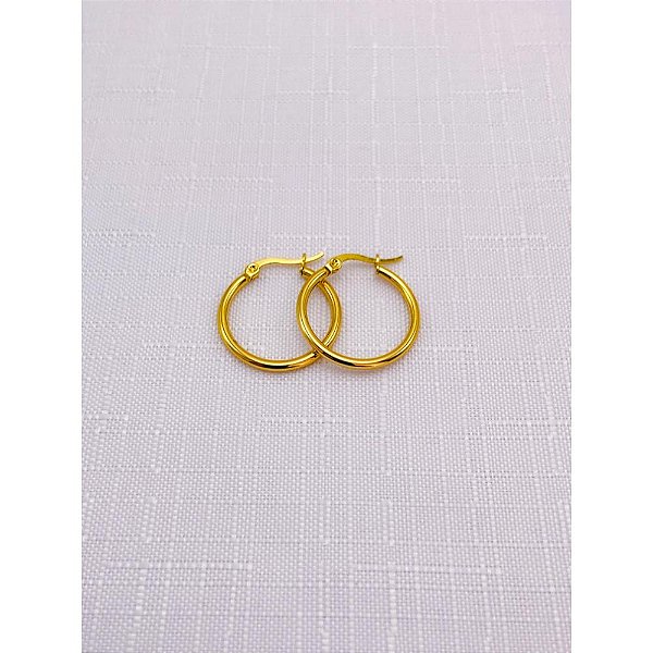 ARGOLA AÇO INOX 2CM  - DOURADA